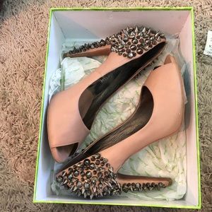 Fierce heels with rhinestone and stud detailing